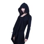 Czarna damska bluza asymetryczna