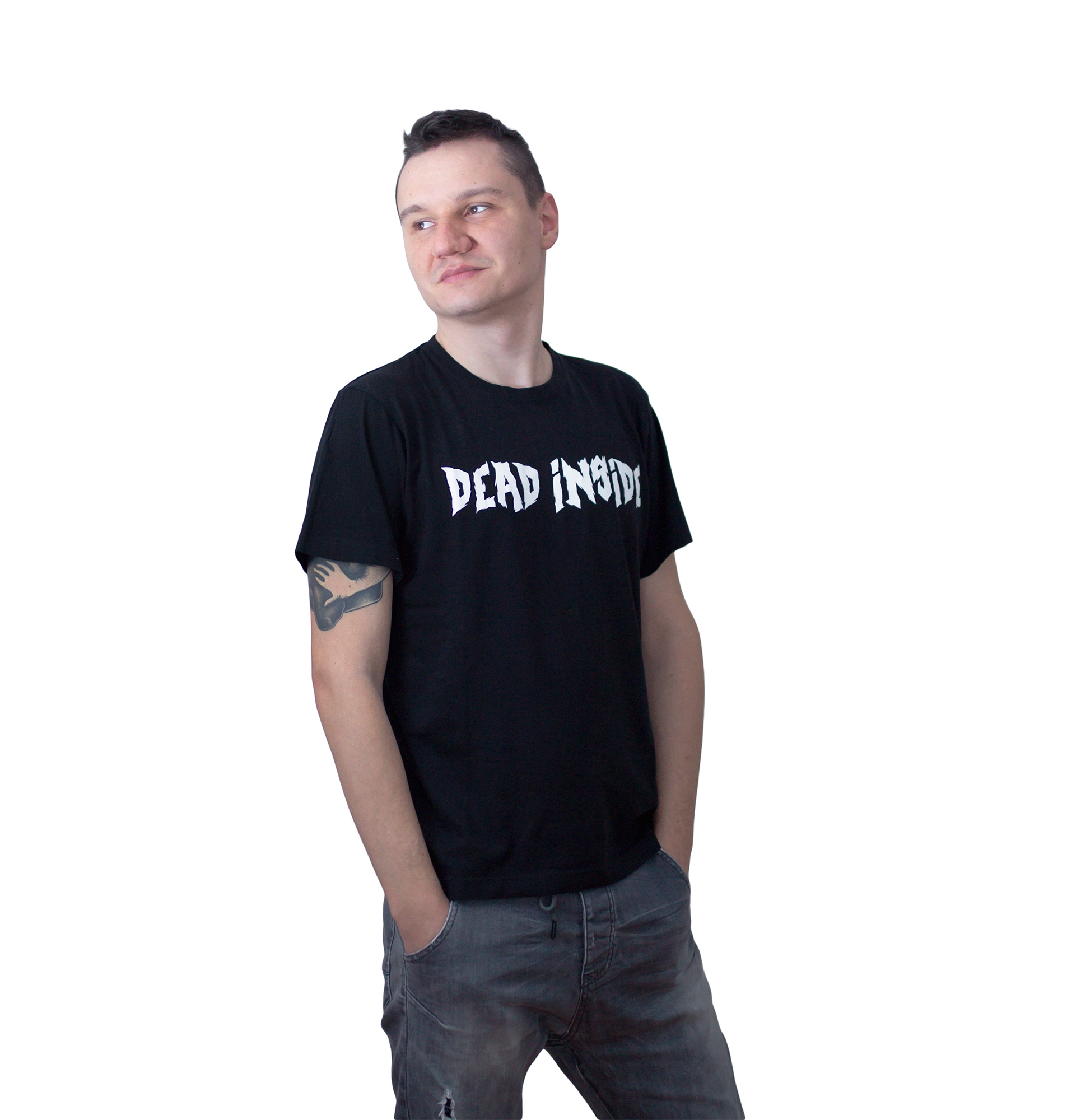 Męska koszulka goth Dead Inside