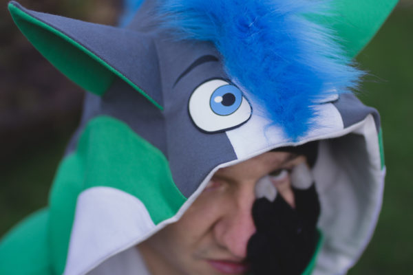 Fursona męska zielony wilk_10