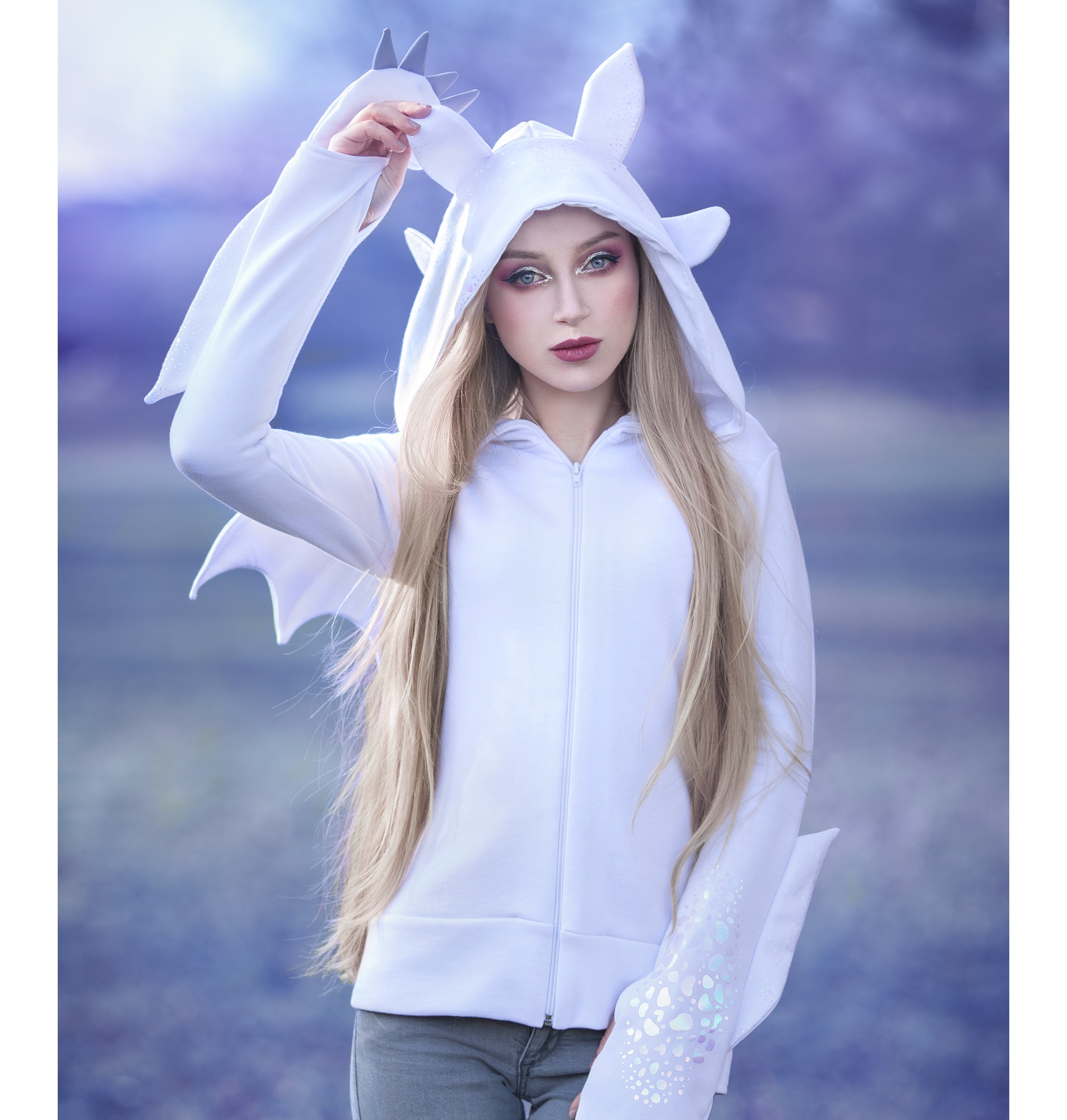 Bluza damska biała furia