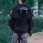 Czarny smok bluza męska